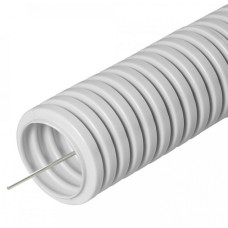 Труба гофрированная ПВХ легкая 350 Н серая с/з д20 (10м/уп) Промрукав (PR.012032М10)