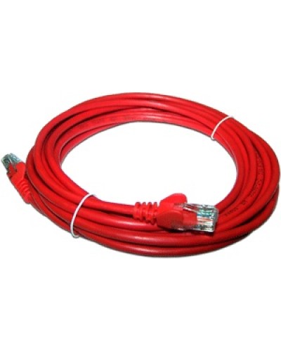Патч-корд RJ45 - RJ45, 4 пары, UTP, категория 6, 5 м, красный, LSZH LANMASTER LAN-PC45/U6-5.0-RD в Балашихе Патч-корды и пигтейлы Pintop.ru