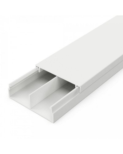 Кабель-канал белый 2-й замок в п/э 30х10 мм с перегородкой (110 м/уп) Промрукав PR03.0239 в Балашихе Кабель-канал Pintop.ru
