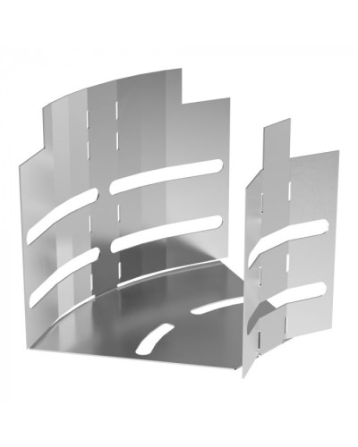 Угол горизонтальный изменяемый 0-45 градусов Стандарт INOX (AISI 304) 100х100 Промрукав (PR16.3586) в Балашихе Аксессуары для лотков Pintop.ru