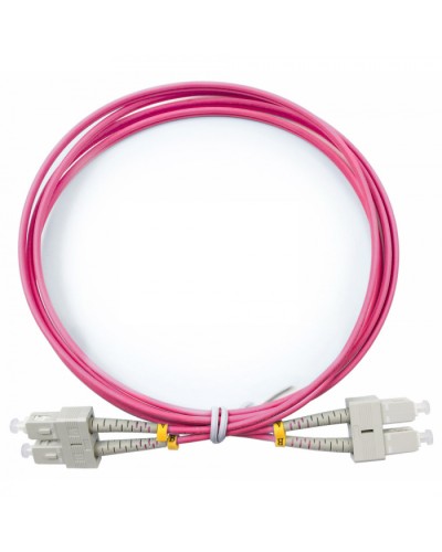 Шнур оптический duplex SC-SC 50/125 mm OM4 1м LSZH Cabeus FOP-50-OM4-SC-SC-1m в Балашихе Патч-корды оптические Pintop.ru