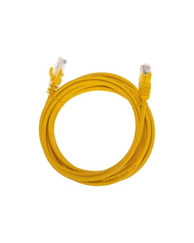 Патч-корд U/UTP, CAT 5e, RJ45-RJ45, 26AWG, LSZH, желтый, 3м REXANT 02-0105-3 в Балашихе Патчкорды (медные) Pintop.ru
