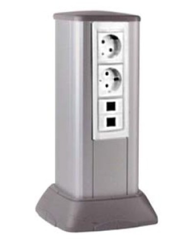 Миниколонна алюминиевая, 0.35м, цвет чёрный DKC 19533 в Балашихе Коммутационные изделия Pintop.ru