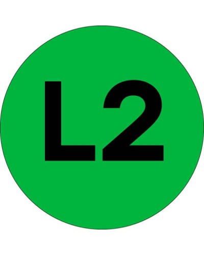 Наклейка L2 d=20мм EKF PROxima (an-2-15-1) в Балашихе Аксессуары для стоек и шкафов Pintop.ru