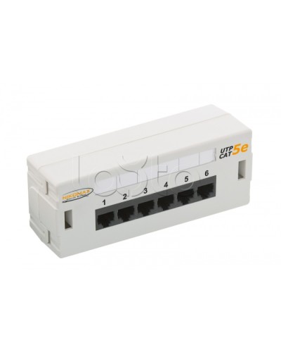 Патч-панель 19, 6xRJ45NIKOMAX (NMC-WP06UD2-GY) в Балашихе Патч панель Pintop.ru