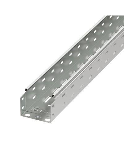 Лоток перфорированный 100х80 L2000, горячеоцинкованный DKC 35312HDZ в Балашихе Кабельные лотки Pintop.ru