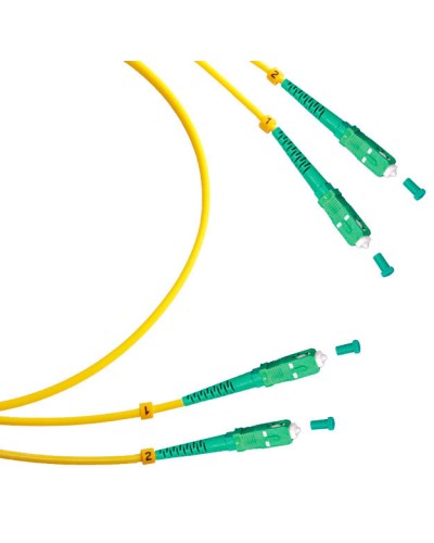 Шнур оптический duplex SC/APC-SC/APC 9/125 sm 1,5м LSZH Cabeus FOP(d)-9-SC/APC-SC/APC-1,5m в Балашихе Патч-корды оптические Pintop.ru