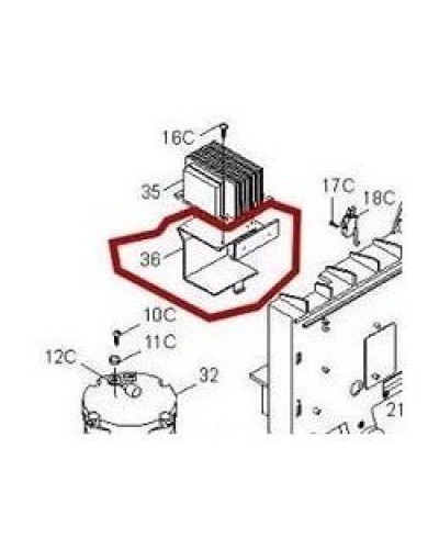 Кронштейн крепления аккумуляторов BX-P Came 119RIBX036 в Балашихе Запчасти для шлагбаумов и автоматики Pintop.ru