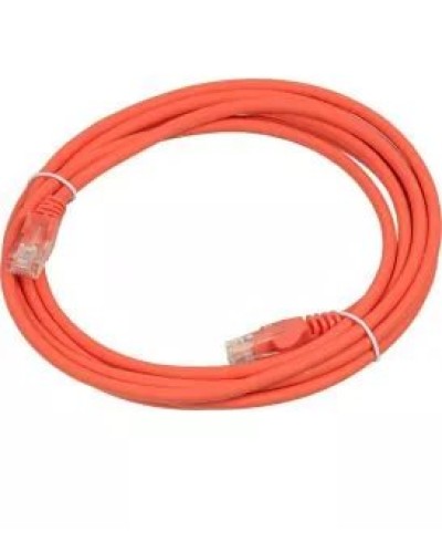 Патч-корд RJ45 - RJ45, 4 пары, UTP, категория 6, 5 м, оранжевый, LSZH LANMASTER LAN-PC45/U6-5.0-OR в Балашихе Патч-корды и пигтейлы Pintop.ru