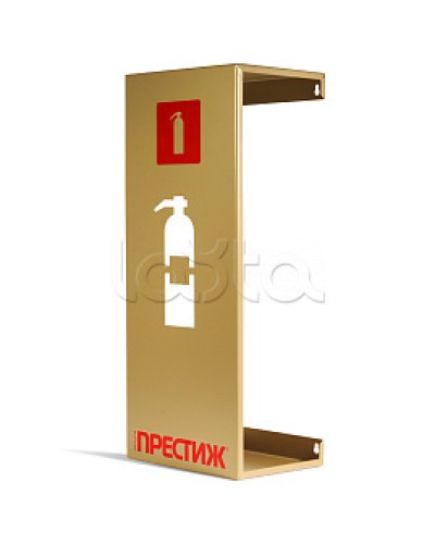 Подставка настенная под огнетушитель ПРЕСТИЖ золото ПОЖТЕХНИКА в Балашихе Аксессуары для огнетушителей Pintop.ru