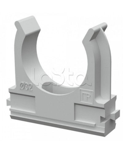 Крепеж-клипса для труб АБС-пластик в карт д32 (50шт/500шт уп/кор) Промрукав (PR.0632) в Балашихе Держатели, клипсы, скобы Pintop.ru