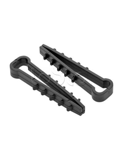 Дюбель-хомут для плоского кабеля (5-8мм) черный (100шт.) EKF PROxima (plc-nccf-5x8b) в Балашихе Крепеж: Дюбели, шурупы, саморезы Pintop.ru