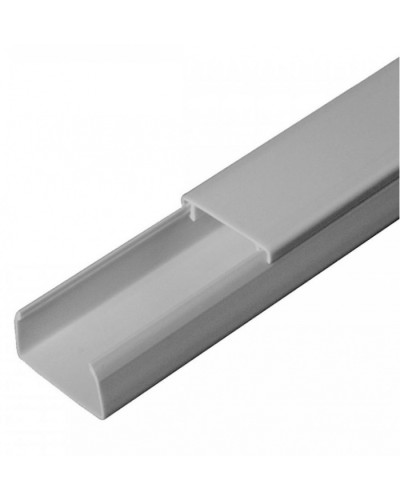 Кабель-канал серый RAL 7035 2-й замок в п/э 25х16 (80м/уп) Промрукав (PR03.0072) в Балашихе Кабель-канал Pintop.ru