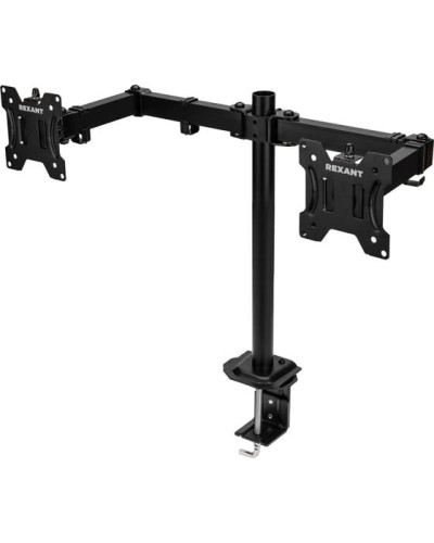 Кронштейн для двух мониторов 13-32, одно колено настольный, серия офис REXANT 38-0356 в Балашихе Системы видеонаблюдения Pintop.ru