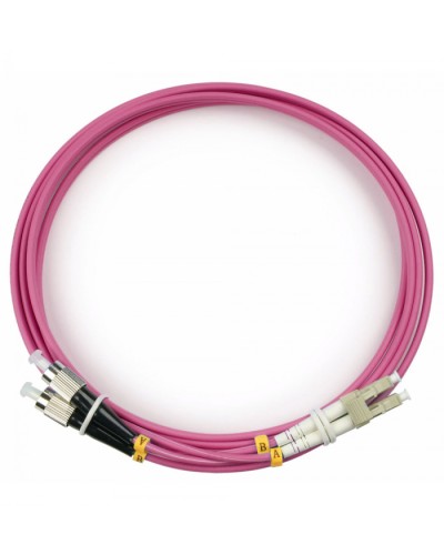 Шнур оптический duplex LC-FC 50/125 mm OM4 2м LSZH Cabeus FOP-50-OM4-LC-FC-2m в Балашихе Патч-корды оптические Pintop.ru