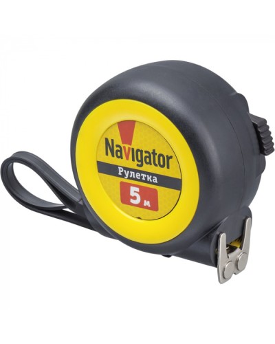 Рулетка Navigator 80 258 NMT-Ru01-A-5-19 (автостоп, 5 м*19 мм) в Балашихе Аксессуары для кабель-канала Pintop.ru
