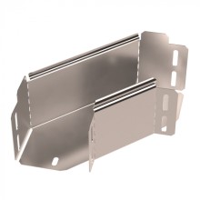 Угол горизонтальный 90 градусов Стандарт INOX (AISI 409) 100х100 Промрукав (PR16.3556)