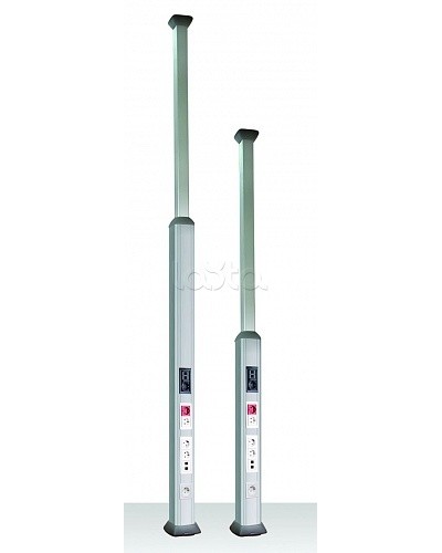 Телескопическая алюминиевая колонна, 2.7 - 4.2м, цвет темно-серебристый металлик DKC 9574 в Балашихе Крепежные изделия Pintop.ru