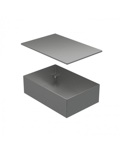 BOX/6-8 Металлическая коробка с крышкой для заливки в пол 249,6х167,6х75мм Экопласт (70161) в Балашихе Распределительные коробки Pintop.ru