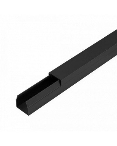 Кабель-канал черный 2-й замок в п/э 12х12 мм (120 м/уп) Промрукав (PR03.0208) в Балашихе Кабель-канал Pintop.ru