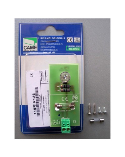 Плата TX DIR Came 119RIR136 в Балашихе Запчасти для шлагбаумов и автоматики Pintop.ru