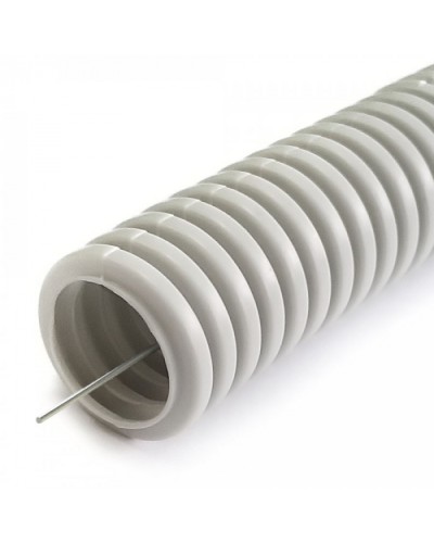 Труба гофрированная ПНД лёгкая 350 Н безгалогенная (HF) серая с/з d20 мм (10м) Промрукав (PR02.0452) в Балашихе Труба гофрированная Pintop.ru