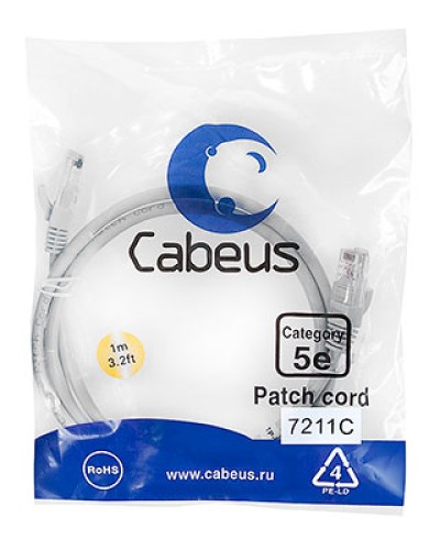 Патч-корд Cabeus PC-FTP-RJ45-CAT.6-0.5M-LSZH в Балашихе Патчкорды (медные) Pintop.ru
