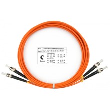 Шнур оптический duplex ST-ST 62,5/125 mm 3м LSZH Cabeus FOP-62-ST-ST-3m