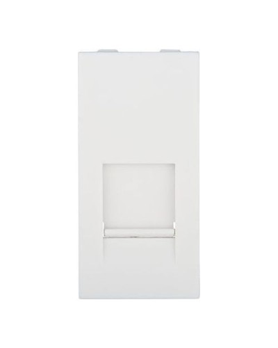 Накладка для розетки телефонной, компьютерной RJ, 45х22,5 мм (белый) LK45 Экопласт (853104) в Балашихе Аксессуары для кабель-канала Pintop.ru