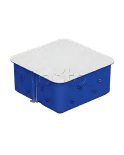 Коробка распределительная c/п. с крышкой, 100х100х50мм, IP30 цвет синий (1шт) Экопласт (44656-1) в Балашихе Распределительные коробки Pintop.ru