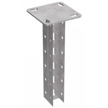 Стойка двойная потолочная для средних нагрузок 35х30х500 пятка 120х120 Промрукав (PR08.2599)