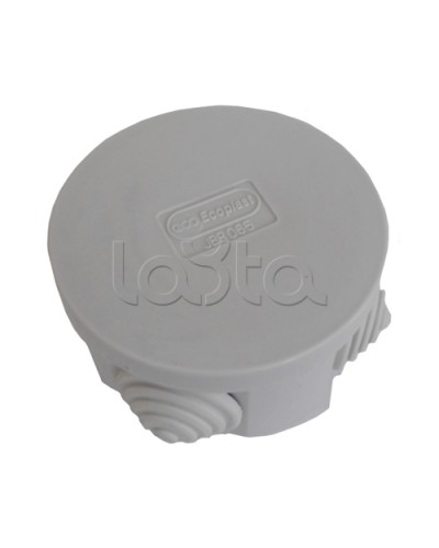 Коробка распределительная о/п с крышкой D65х35 мм, 4 вых. Экопласт 44004-1 в Балашихе Распределительные коробки Pintop.ru