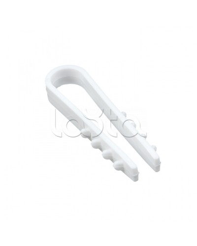 Дюбель-хомут для круглого кабеля (5-10мм) белый (50шт.) EKF PROxima (plc-ncs50-5x10w) в Балашихе Крепеж: Дюбели, шурупы, саморезы Pintop.ru