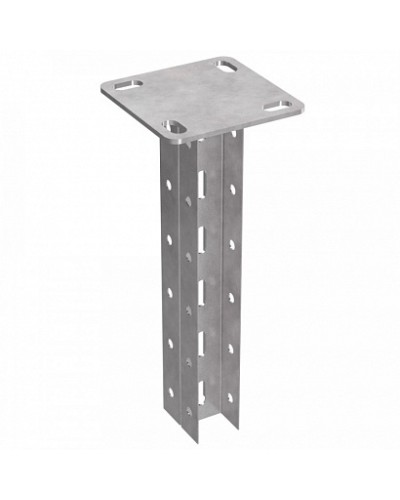 Стойка двойная потолочная 45х30х800 пятка 120х120 Промрукав (PR08.5150) в Балашихе Аксессуары для лотков Pintop.ru