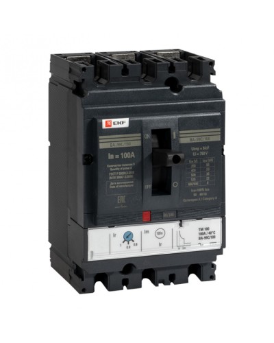 Выключатель автоматический ВА-99C (Compact NS) 100/ 12,5А 3P 36кА EKF PROxima (mccb99C-100-12.5) в Балашихе Электротехническое оборудование Pintop.ru