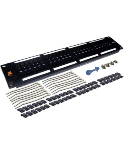 Патч-панель 48 портов, UTP, кат.5E, 2U LANMASTER LAN-PPL48U5E в Балашихе Патч панель Pintop.ru