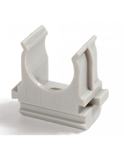 Крепёж-клипса для труб Полистирол д25 (100шт/1000шт уп/кор) Промрукав (PR.02725) в Балашихе Держатели, клипсы, скобы Pintop.ru