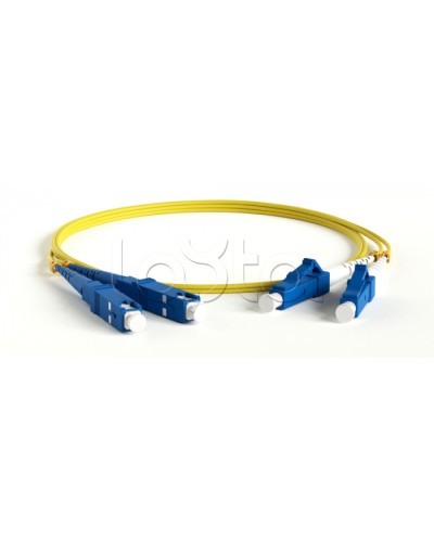 Патч-корд волоконно-оптический Hyperline FC-S2-9-LC/AR-SC/AR-H-20M-LSZH-YL в Балашихе Патч-корды оптические Pintop.ru