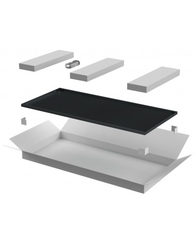 ITK LINEA E Дверь металлическая 600мм шкафа 42U чер. (LE05-42U6X-DM) в Балашихе Аксессуары для стоек и шкафов Pintop.ru