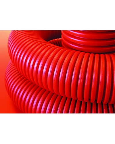 Труба гофрированная двустенная ПНД 50 мм для кабельной канализации с зондом DKC 121950 (100 м) в Балашихе Труба гофрированная Pintop.ru