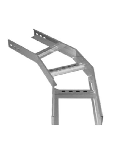 Угол горизонтальный 45° 200х50 (1,2) для лестничного лотка ПожТехКабель (650-301) в Балашихе Кабельные лотки Pintop.ru