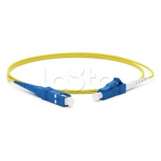 Патч-корд волоконно-оптическийLC/UPC-SC/UPC (1м) Hyperline FC-S2-9-LC/UR-SC/UR-H-1M-LSZH-YL