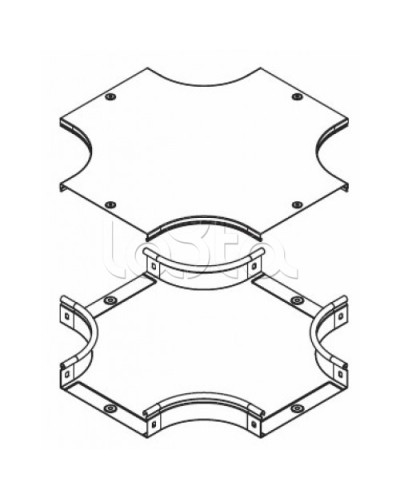Крышка DPX на ответвитель крестообразный осн. 200 DKC 38064 в Балашихе Аксессуары для лотков Pintop.ru