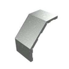 Крышка угла вертикального внешнего 90° 600х15 (0,7) для лестничного лотка ПожТехКабель (651-405)