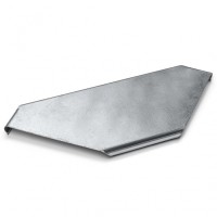 Крышка плоского угла 45° 100x15 (0,7) ПожТехКабель (550-002)