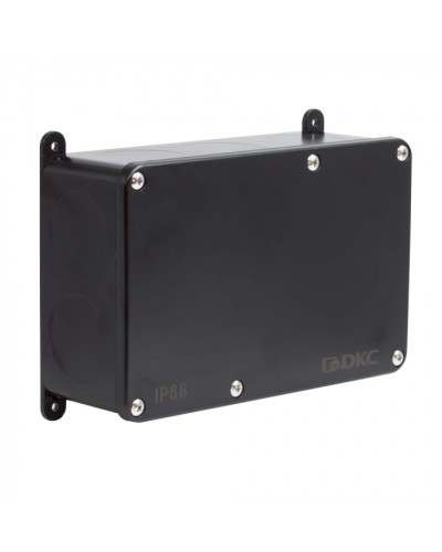 Коробка индустриальная 203х128х69 мм, IP68 с гладкими стенками, черная DKC P68M4017 в Балашихе Распределительные коробки Pintop.ru