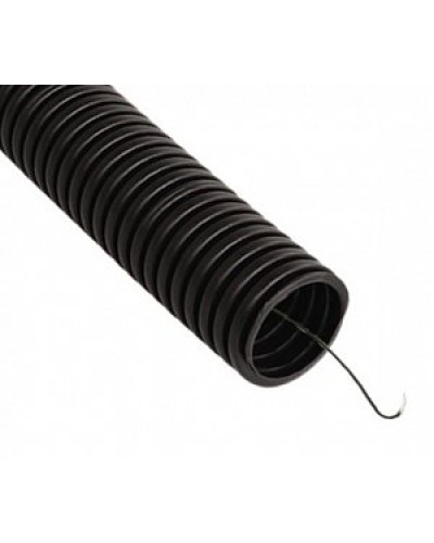 Труба гофрированная ПВХ легкая 350 Н черная с/з д20 (50 м/3000 м уп/пал) Промрукав (PR01.0056) в Балашихе Труба гофрированная Pintop.ru