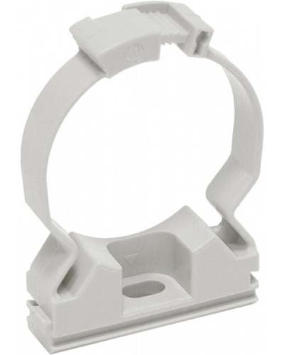 ELASTA Хомутный держатель CFC25 серый IEK (CTA10MP-CFC25-K41-100) в Балашихе Стяжки-хомуты Pintop.ru