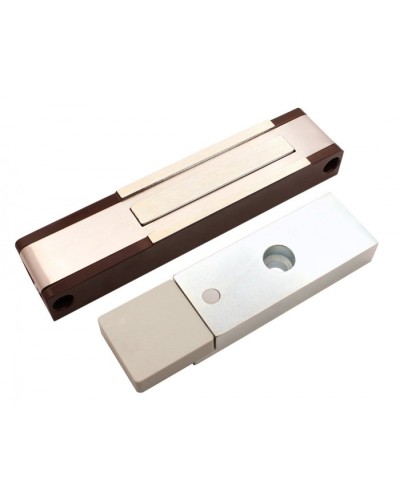 Электромагнитный замок с датчиком состояния двери ALeko ALM-150P (24В коричневый) в Балашихе Электромагнитные замки Pintop.ru