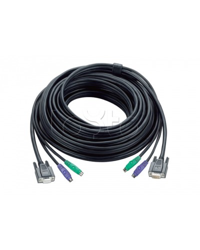 КВМ-кабель с интерфейсами PS/2, VGA (5м) ATEN 2L-1005P в Балашихе Видеоусилители, Модуляторы, Делители Pintop.ru